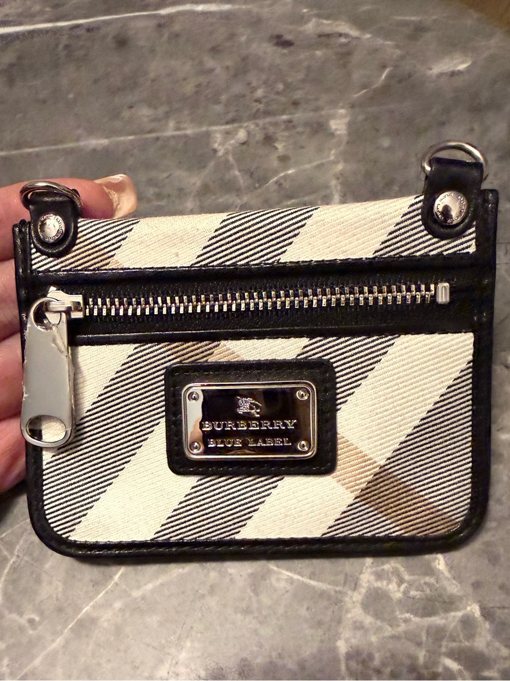 Burberry Beige Check Canvas Crossbody Bag. NWOT - Picture 3 of 9